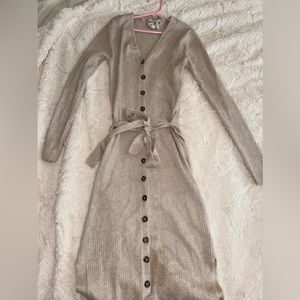 Hippe Rose tight sweater maxi dress, size S